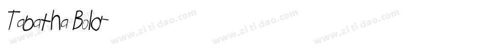 Tabatha Bold字体转换